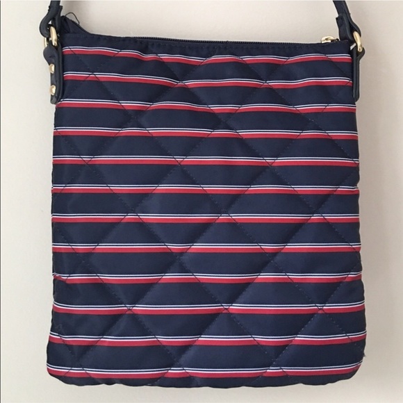 Tommy Hilfiger Navy Stripe Quilted Handbag - Picture 3 of 4